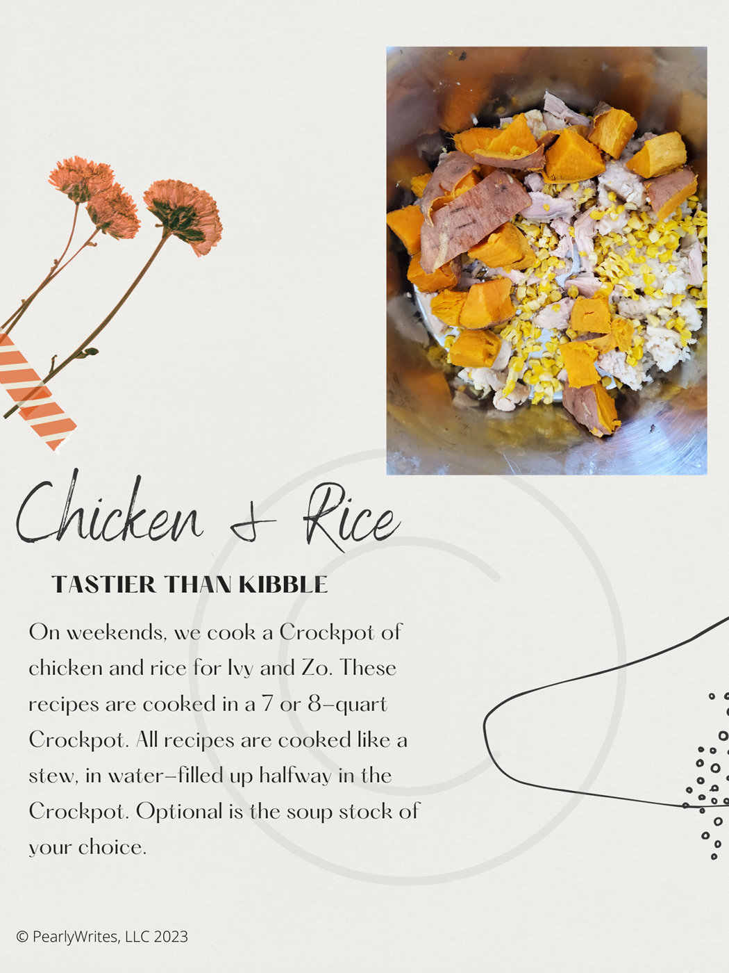 Chicken Boxer Rice Chicken and Rice Crockpot Homemade Dog Food Recipe | 2.Boxers.Ivy.Zo